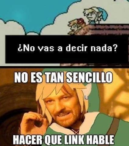 ¿Link es capaz de hablar?.