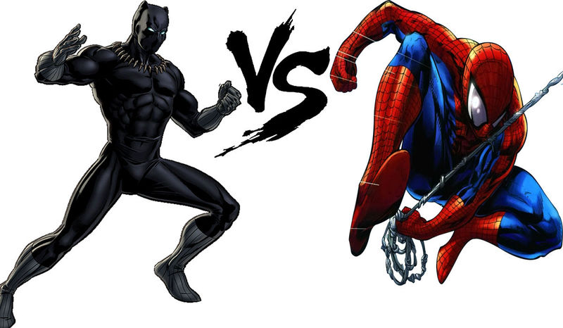 Pantera negra vs Spiderman